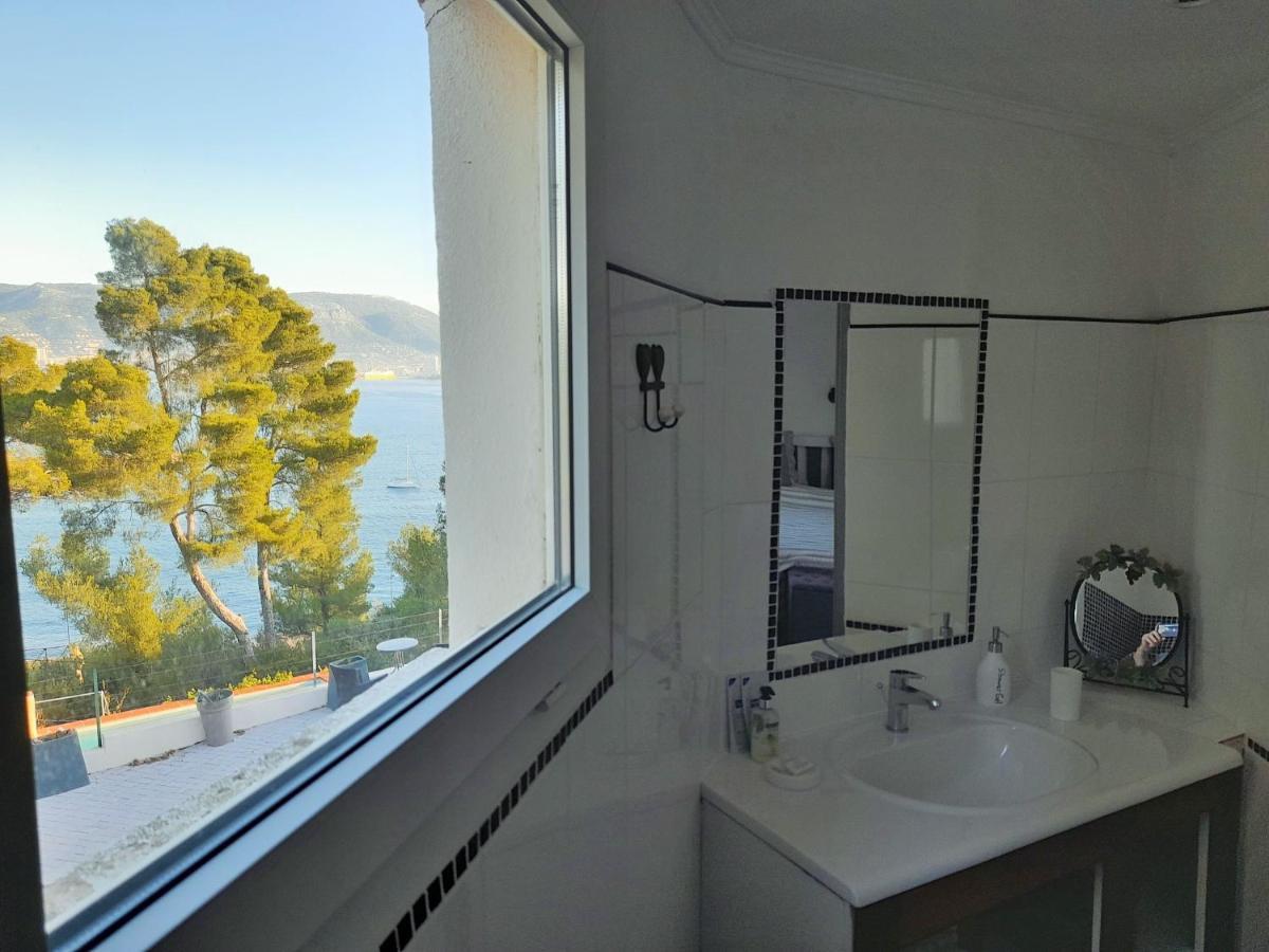 Villa-Chateau Les Terrasses - Tamaris, Plage Des Sablettes, Mer Au Bas De La Propriete La Seyne-sur-Mer Eksteriør billede