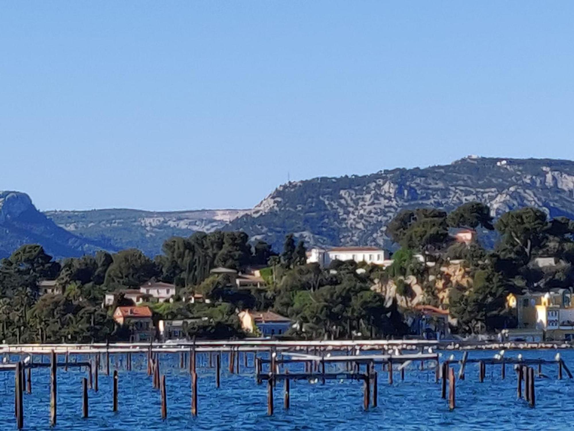 Villa-Chateau Les Terrasses - Tamaris, Plage Des Sablettes, Mer Au Bas De La Propriete La Seyne-sur-Mer Eksteriør billede
